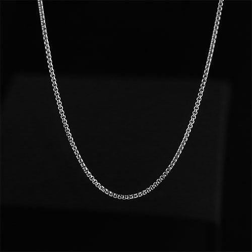 WOLFHA JEWELRY CHAIN Box Stainless Steel Silver Chain 3