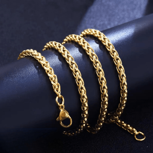 WOLFHA  JEWELRY CHAIN Wheat Gold Chain 2