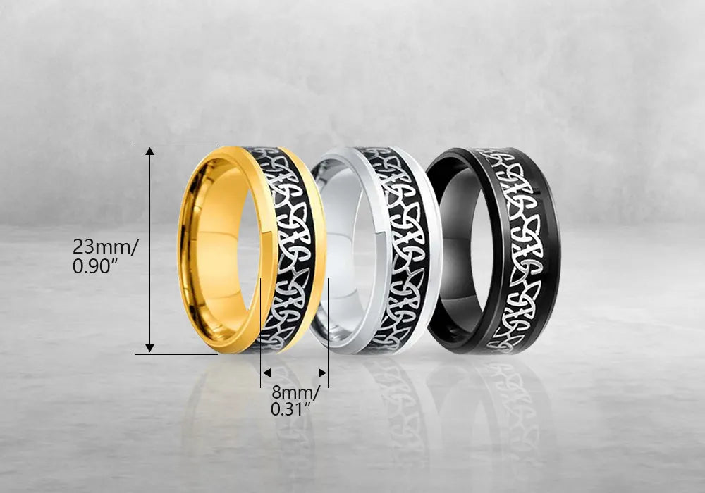 Celtic Knot Stainless Steel Steel Ring