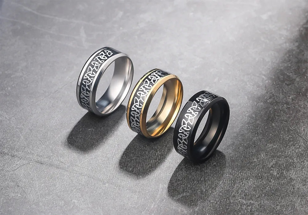 Celtic Knot Stainless Steel Steel Ring