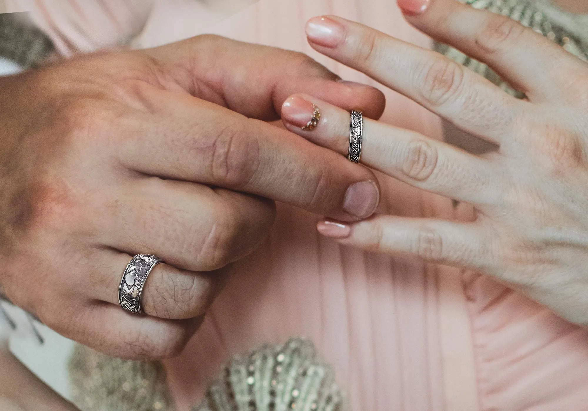 WOLFHA Nordic Viking Celtic Knot Stainless Steel Ring