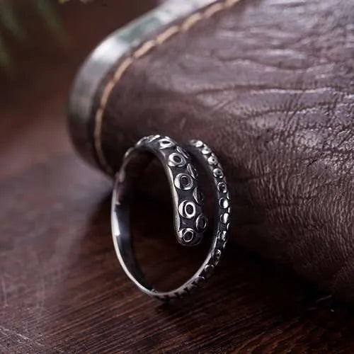 WOLFHA Octopus Tentacle Stainless Steel Ring 3