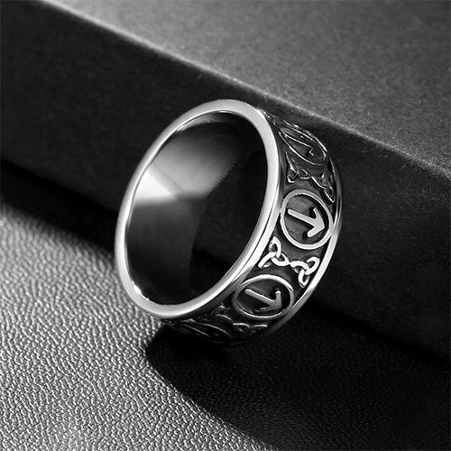 WOLFHA JEWELRY Odin Viking Rune Celtic Knot Ring 2