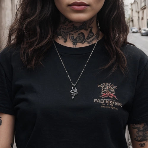 WOLFHA JEWELRY Retro Stainless Steel Gothic Snake Pendant 6