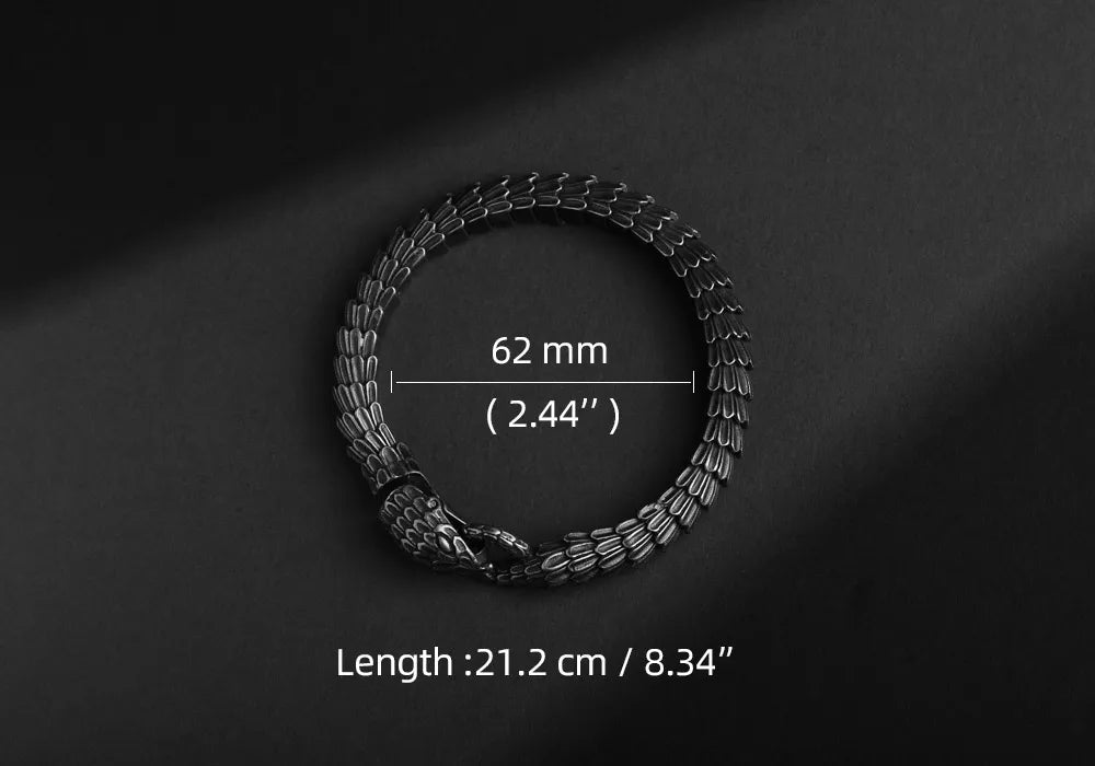 WOLFHA Retro Snake Link Chain Bracelet