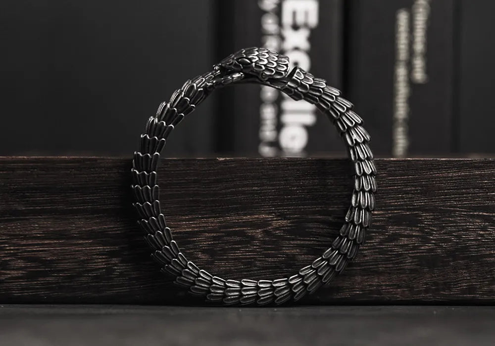 WOLFHA Retro Snake Link Chain Bracelet