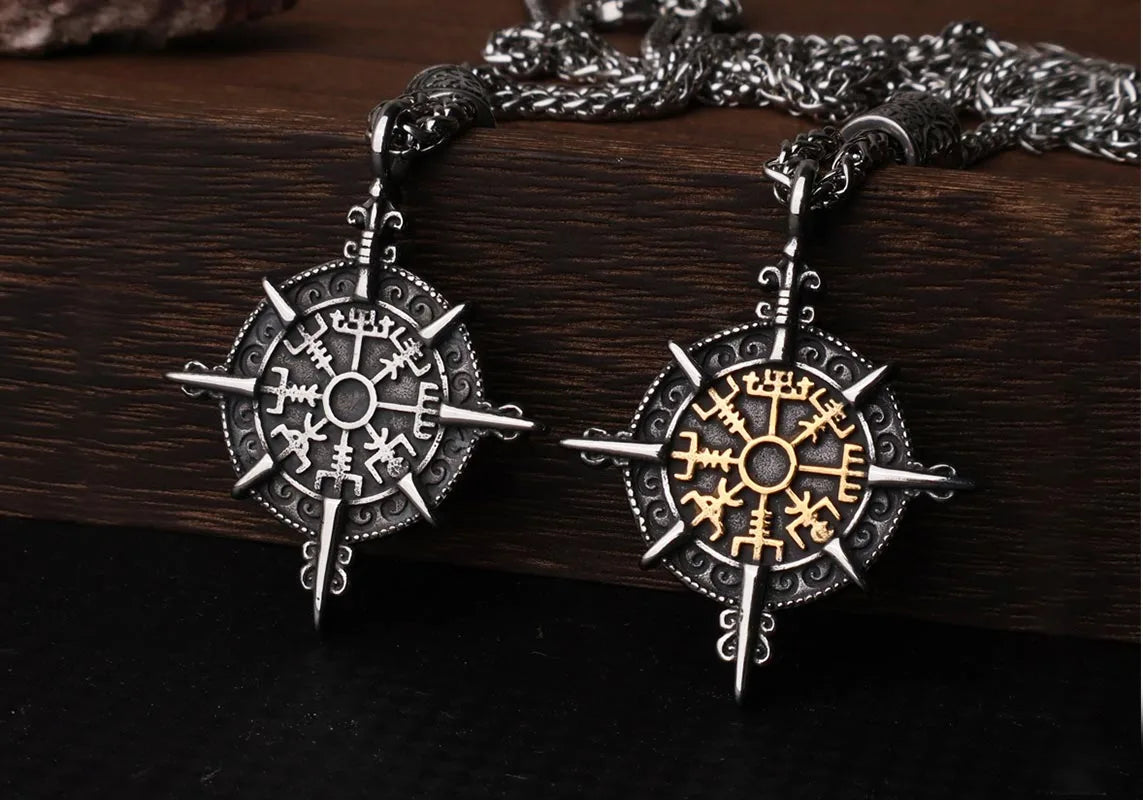 Retro_Viking_Compass_Stainless_Steel_Norse_Pendant