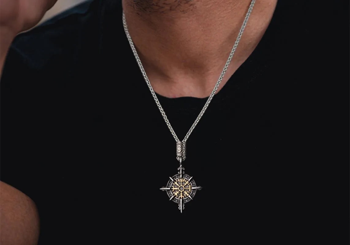 Retro_Viking_Compass_Stainless_Steel_Norse_Pendant