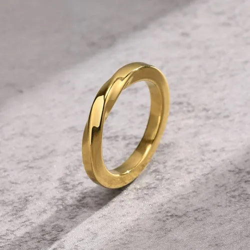 WOLFHA JEWELRY Simple Fashion Personalized Plain Ring 4