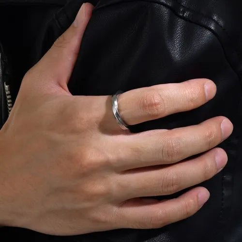 WOLFHA JEWELRY Simple Fashion Personalized Plain Ring 3