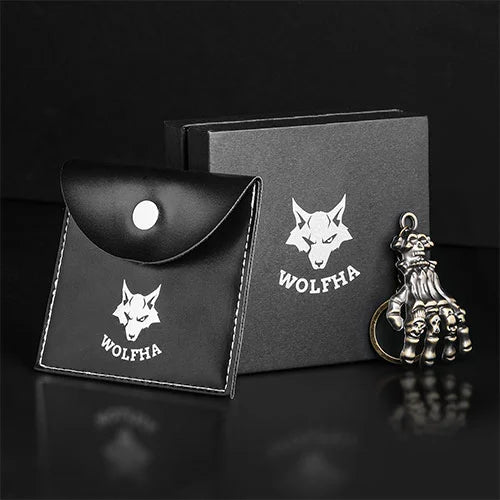 WOLFHA JEWELRY Skull Ghost Head Skull Claw Hand Keychain 5