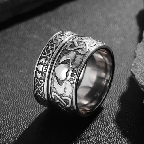 WOLFHA JEWELRY Viking Celtic Knot Couple Love Rings 1