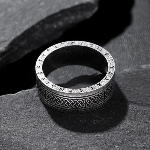 WOLFHA JEWELRY Viking Celtic Knot Rune Stainless Steel Rings 6