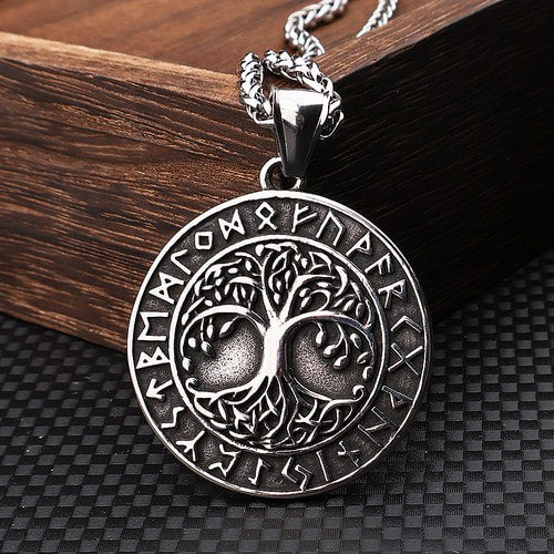 WOLFHA JEWELRY Viking Tree of Life Pendant Necklace 4