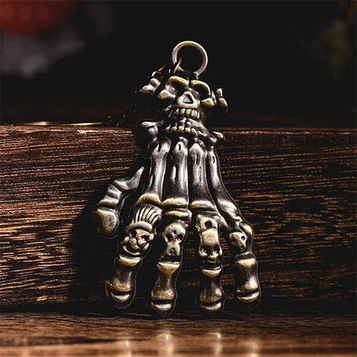 WOLFHA JEWELRY Skull Ghost Head Skull Claw Hand Keychain 3