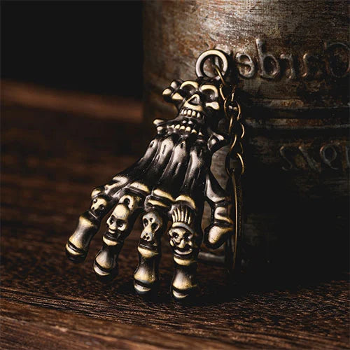 WOLFHA JEWELRY Skull Ghost Head Skull Claw Hand Keychain 1