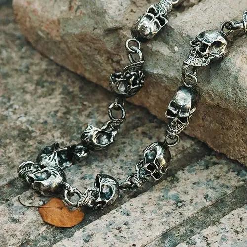Punk Double Rings Korean Style Hand Chain Jewelry Accessories