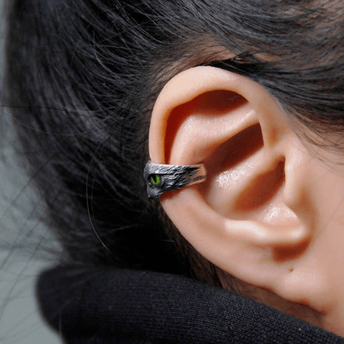 Wolfha Jewelry Knox Cat Eyes Vintage Zinc Alloy Clip Earrings 2