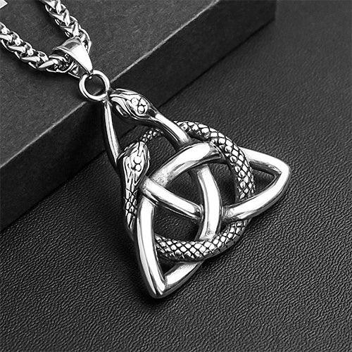 Wolfha Jewelry Nordic Trinity Celtic Knot with Knoop Snake Pendant 1