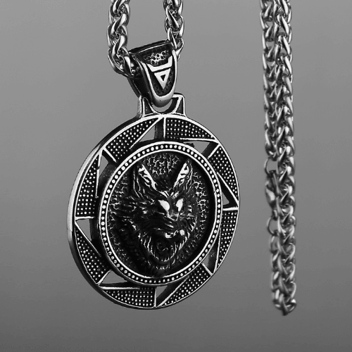 Wolfha Jewelry Norse Viking Wolf Head Vintage Celtic Wolf Totem Amulet Pendant 2