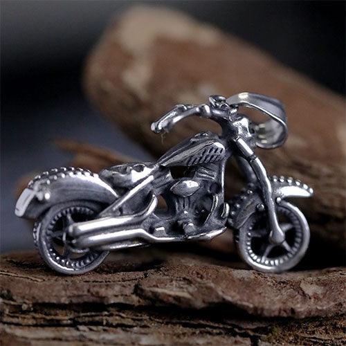 WOLFHA JEWELRY Punk Biker Stainless Steel Silver Pendant Silver 2