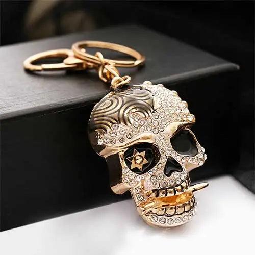 Wolfha Jewelry Skull Keychain with Creative Metal Crystal 2