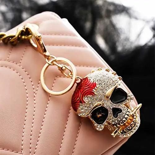 Wolfha Jewelry Skull Keychain with Creative Metal Crystal 6