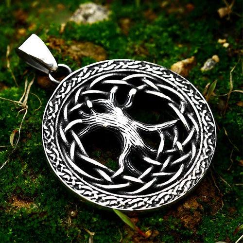 WOLFHA JEWELRY Tree of Life Stainless Steel Viking Pendant 1