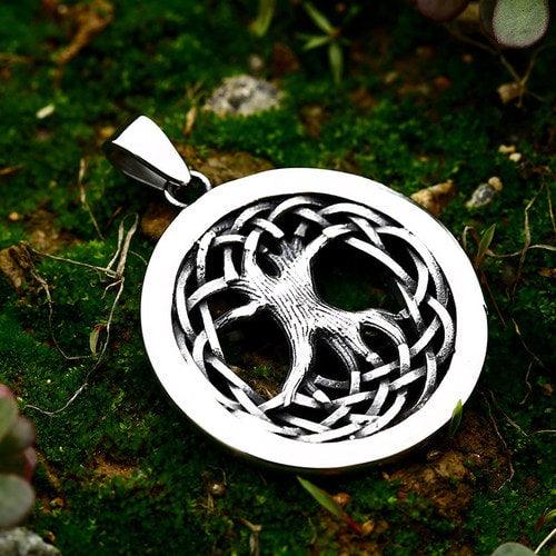 WOLFHA JEWELRY Tree of Life Stainless Steel Viking Pendant 2