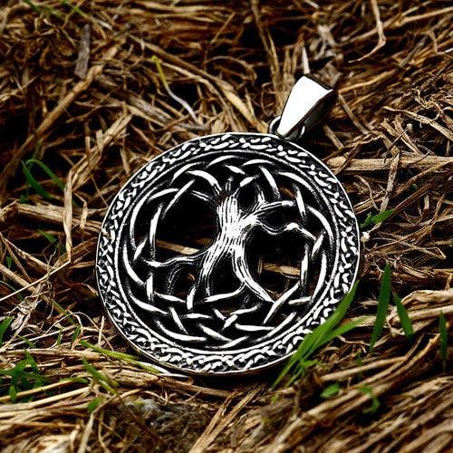 WOLFHA JEWELRY Tree of Life Stainless Steel Viking Pendant 3