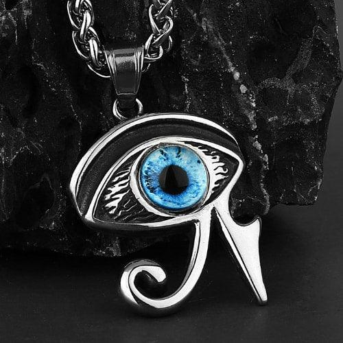 Wolfha Jewelry Egyptian Pyramid Evil Eye of Horus Ra Pendant 1