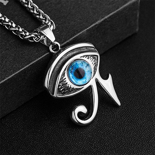 Wolfha Jewelry Egyptian Pyramid Evil Eye of Horus Ra Pendant 2