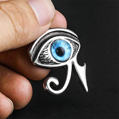Wolfha Jewelry Egyptian Pyramid Evil Eye of Horus Ra Pendant 3