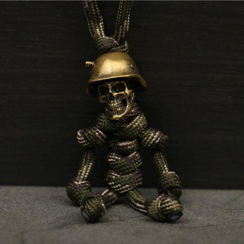 Wolfha jewelry Pure Copper Skull Pendant Vintage Black Lanyard 8
