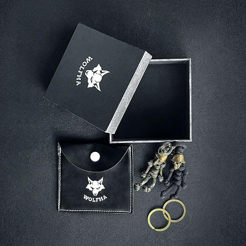 Wolfha_Jewelry_Vintage_Skull_Solider_Braided_Rope_Keychain_Pendant_package