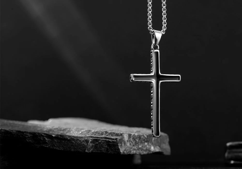 WOLFHA  JEWELRY Latin Cross Stainless Steel Pendant 2
