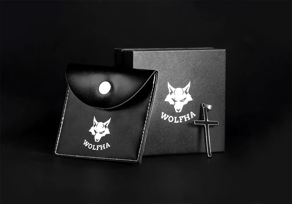 WOLFHA  JEWELRY Latin Cross Stainless Steel Pendant 4