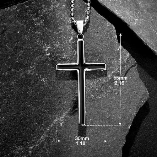 wolfha jewelry Latin Cross Stainless Steel Pendant