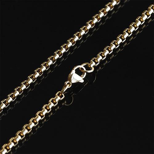 WOLFHA  JEWELRY CHAIN Box Stainless Steel Gold Chain 1