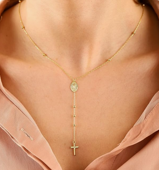 Tewiky Golden Cross Necklace