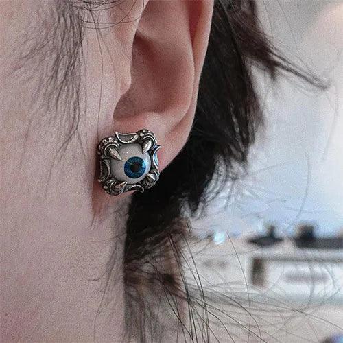 Wolfha Jewelry Sterling Silver Evil Eye  Claw Gothic Earrings 7
