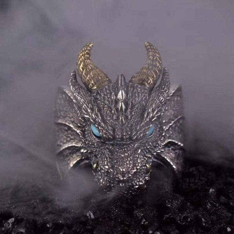 Abyssal Dragon Stainless Steel Ring