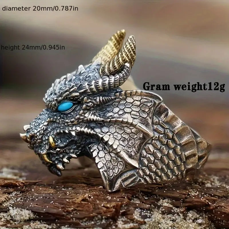 Abyssal Dragon Stainless Steel Ring