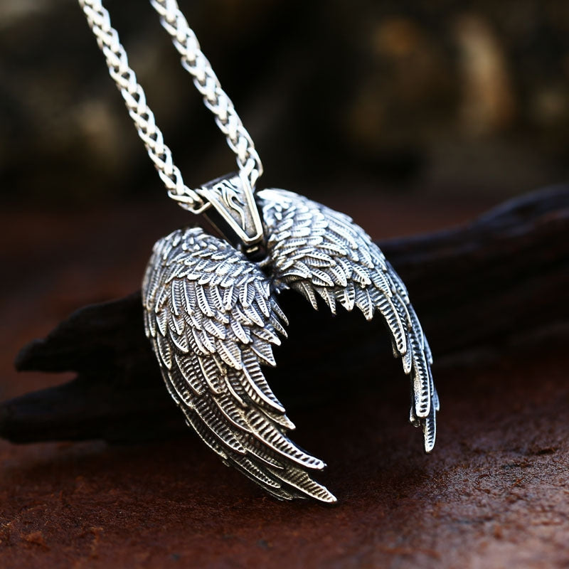 Angel Wings Stainless Steel Pendant