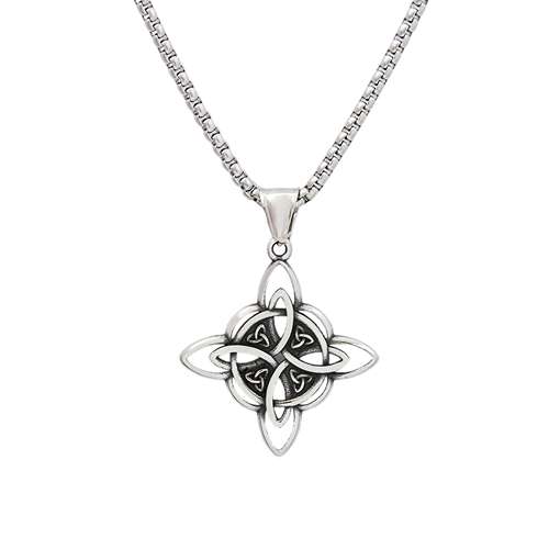 WOLFHA JEWELRY Celtic Knot Hollowed Pendant Necklace 7