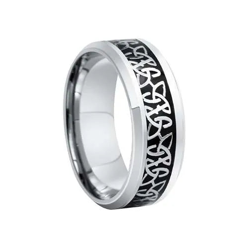 WOLFHA JEWELRY Celtic Knot Stainless Steel Steel Ring 5