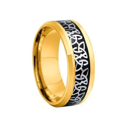 WOLFHA JEWELRY Celtic Knot Stainless Steel Steel Ring 6