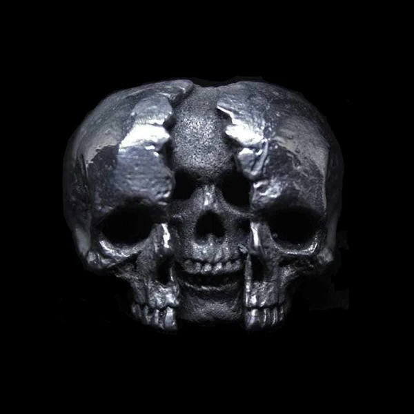 Double Face Skull Stainless Steel Ring