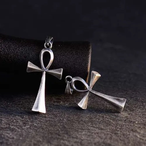WOLFHA JEWELRY Handmade Sterling Silver Vintage Cross Pendant Necklace 2