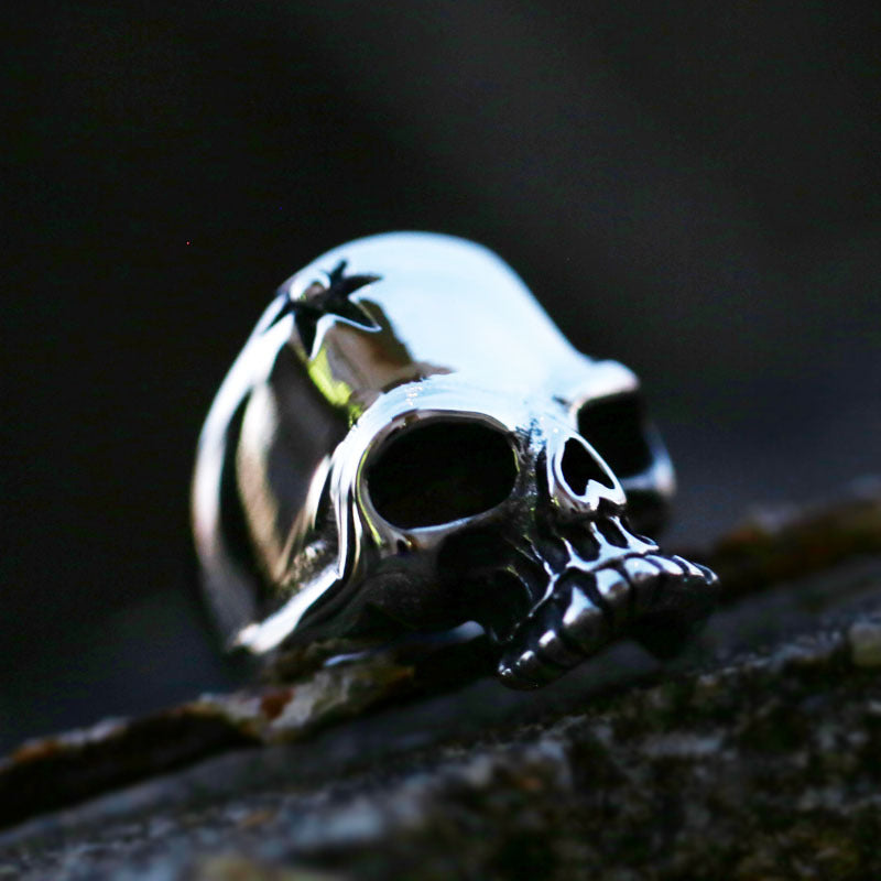 Hell's Gaze Skull Stainless Steel Ring